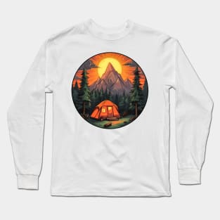 Tent Camping Long Sleeve T-Shirt